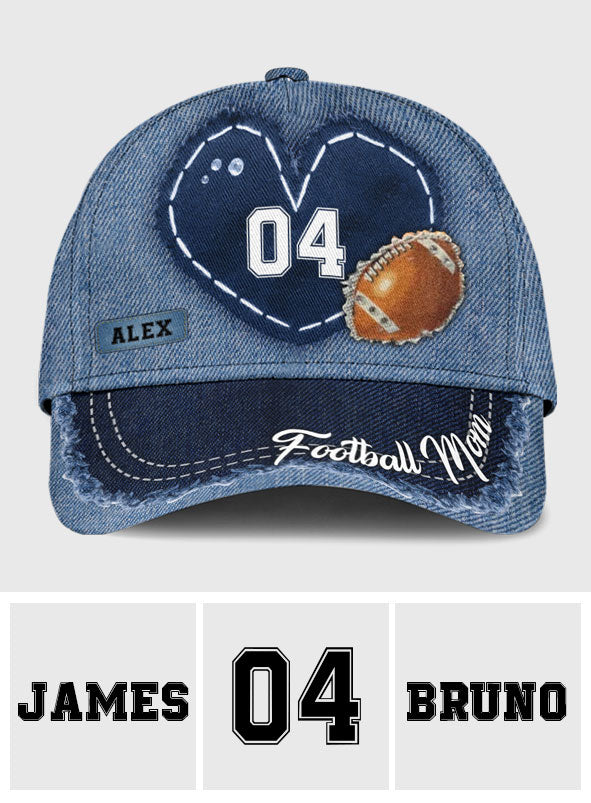 Football Mom – Personalisierte klassische Football-Kappe
