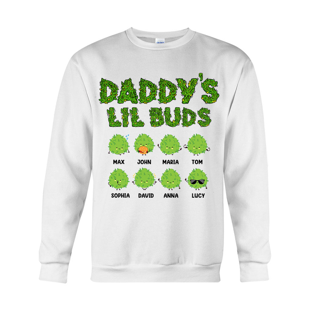 Daddy's Lil Buds – Personalisiertes Weed-T-Shirt und Hoodie