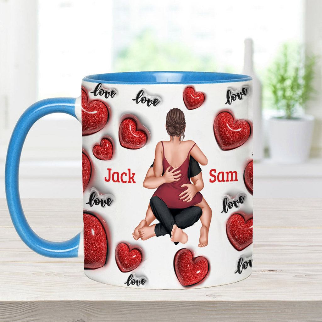 Jeden Tag Ich liebe dich - Personalisierte Tasse für Paare