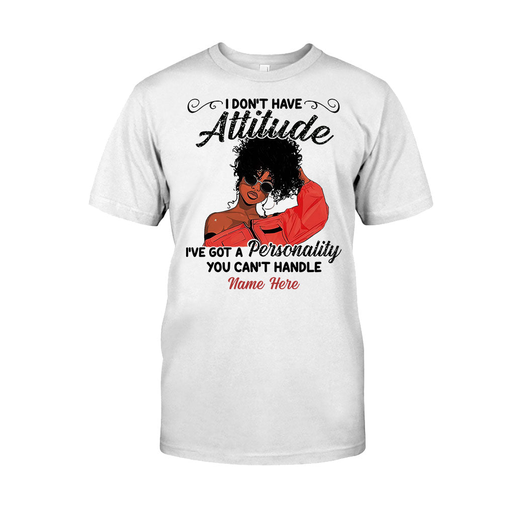 Ich habe keine Attitüde – Personalisiertes T-Shirt und Hoodie für Afroamerikaner