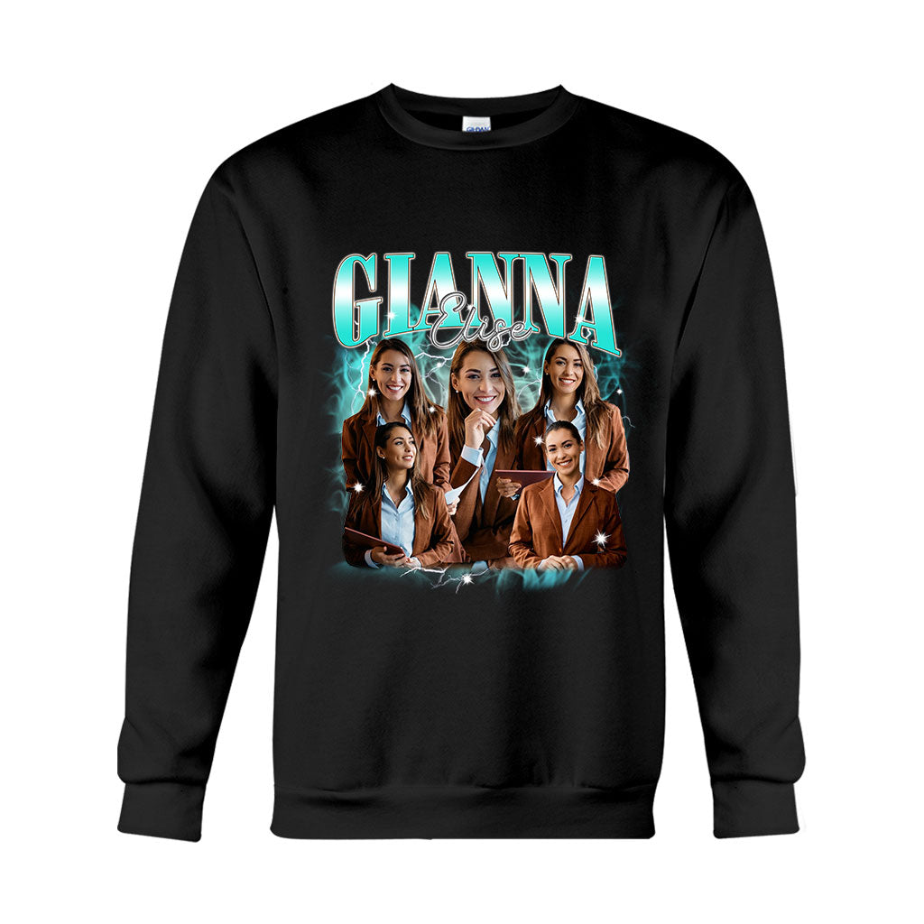 Individueller Text und Fotos – das perfekte Geschenk für jeden Anlass – personalisiertes T-Shirt und Hoodie