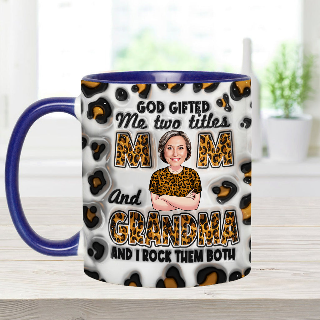 Gott schenkte mir zwei Titel – Personalisierte Tasse mit Oma-Akzent