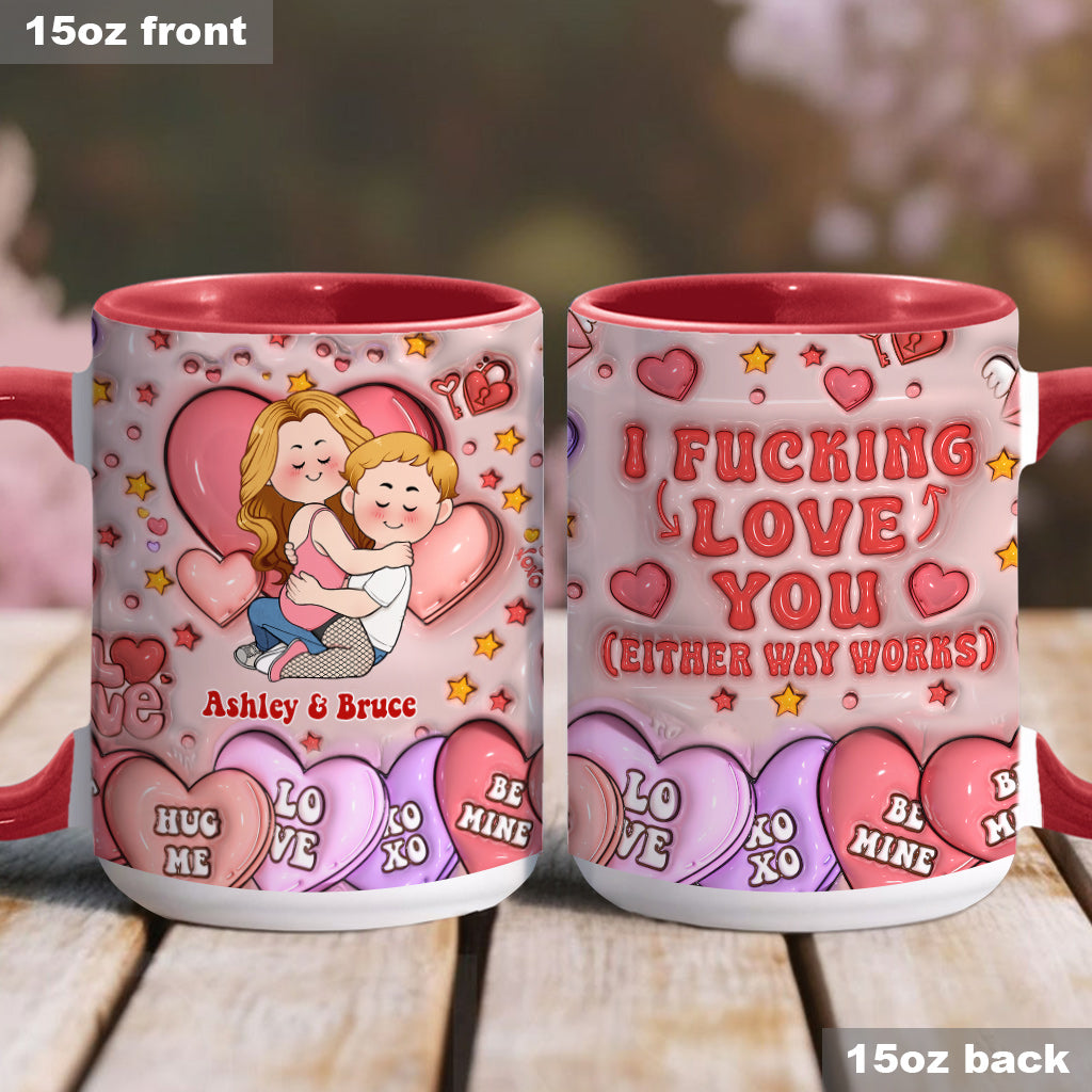 Ich liebe dich – Personalisierte Tasse für Paare
