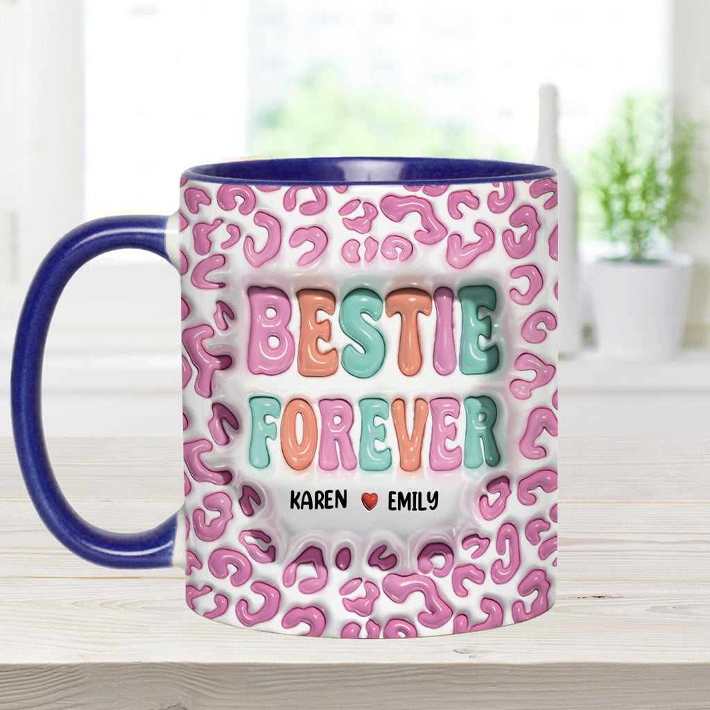 Für immer beste Freundin - Personalisierte Tasse mit dem Aufdruck „Bestie“