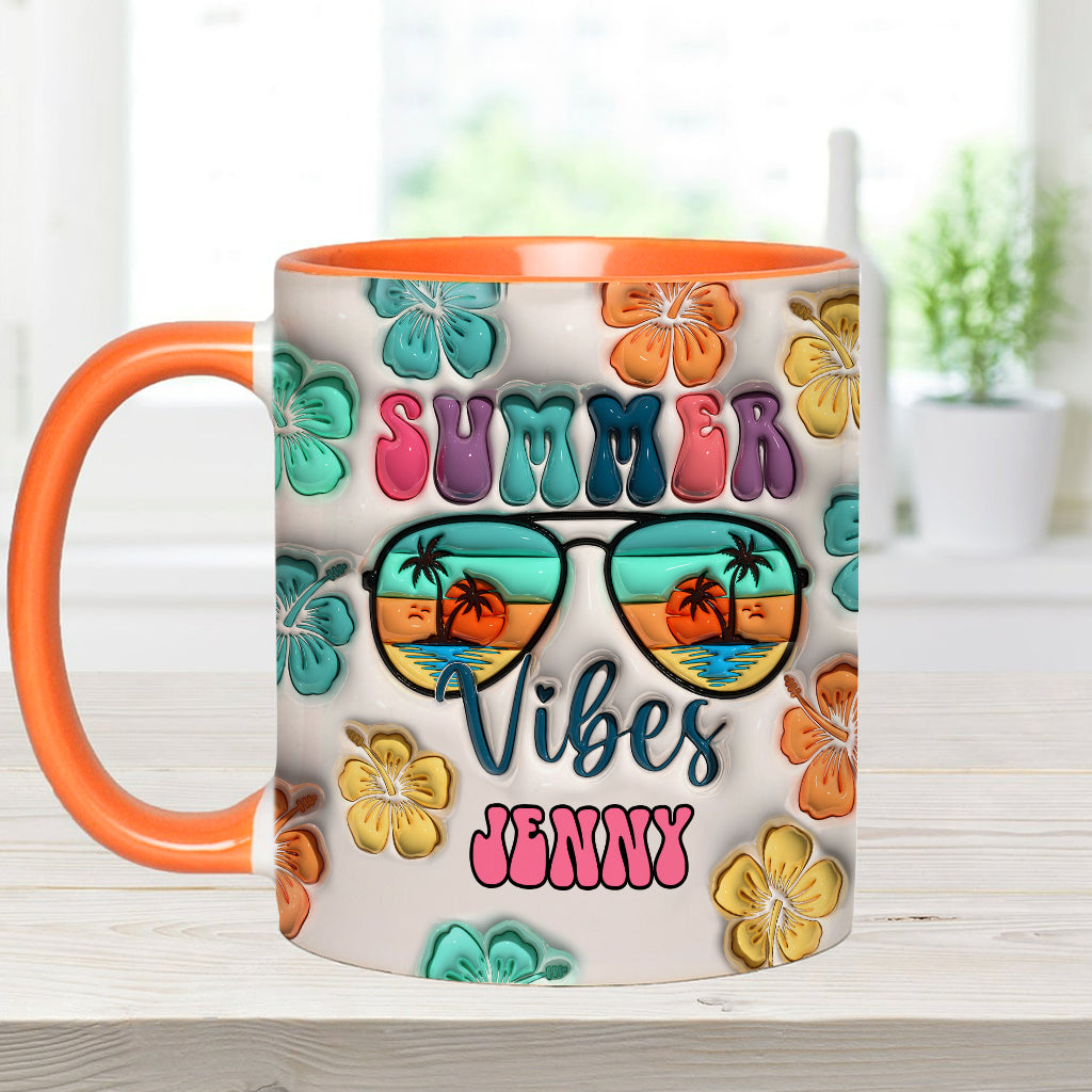 Sommerfeeling aufblasbar – Personalisierte Tasse für Meeresliebhaber