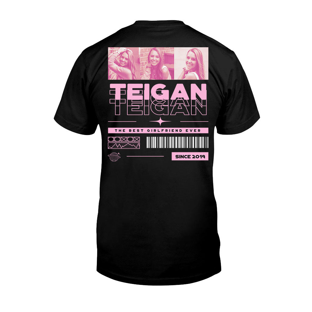 Meine Freundin – Personalisiertes Partner-T-Shirt und Hoodie