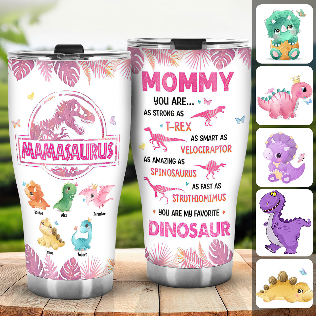 Mamasaurus Du bist mein Lieblingsdinosaurier - Personalisierter Mutter-Trinkbecher
