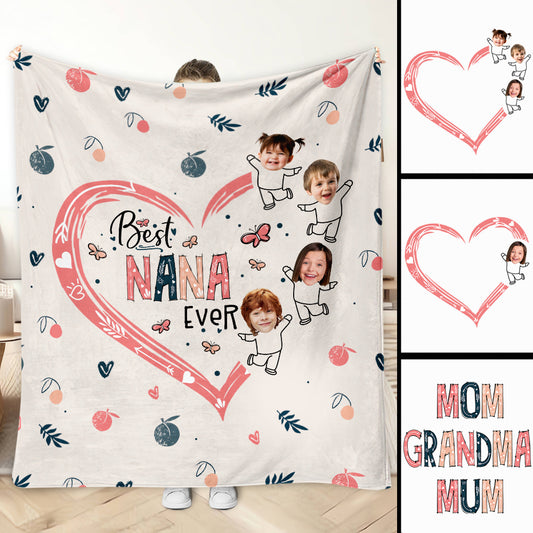 Beste Oma aller Zeiten – Personalisierte Oma-Decke mit Foto