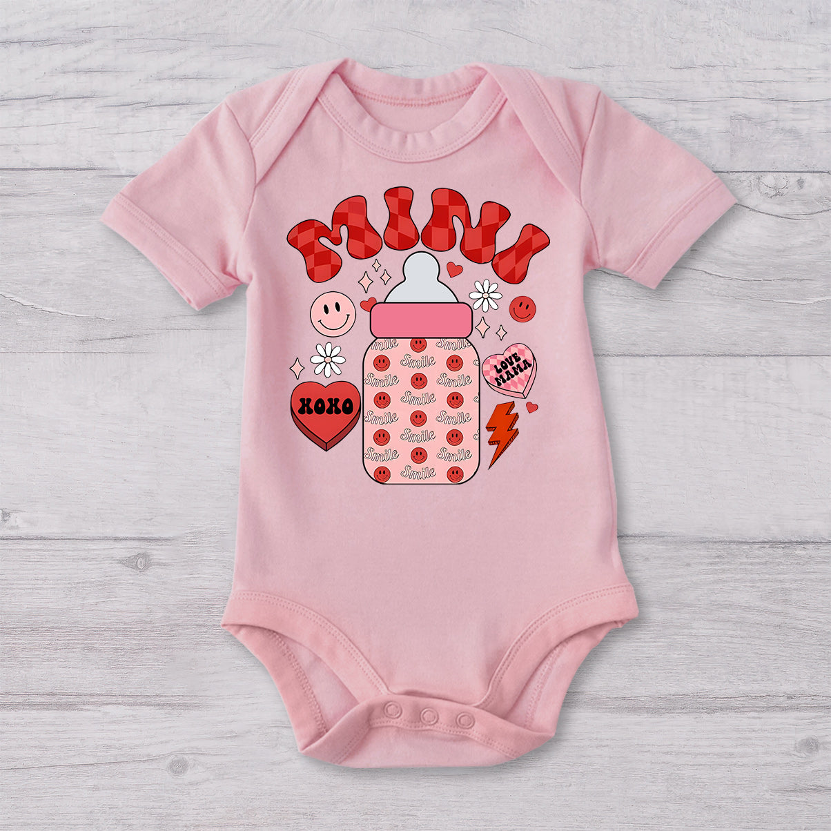 Mama und Mini – Personalisiertes Mutter-T-Shirt und Baby-Body