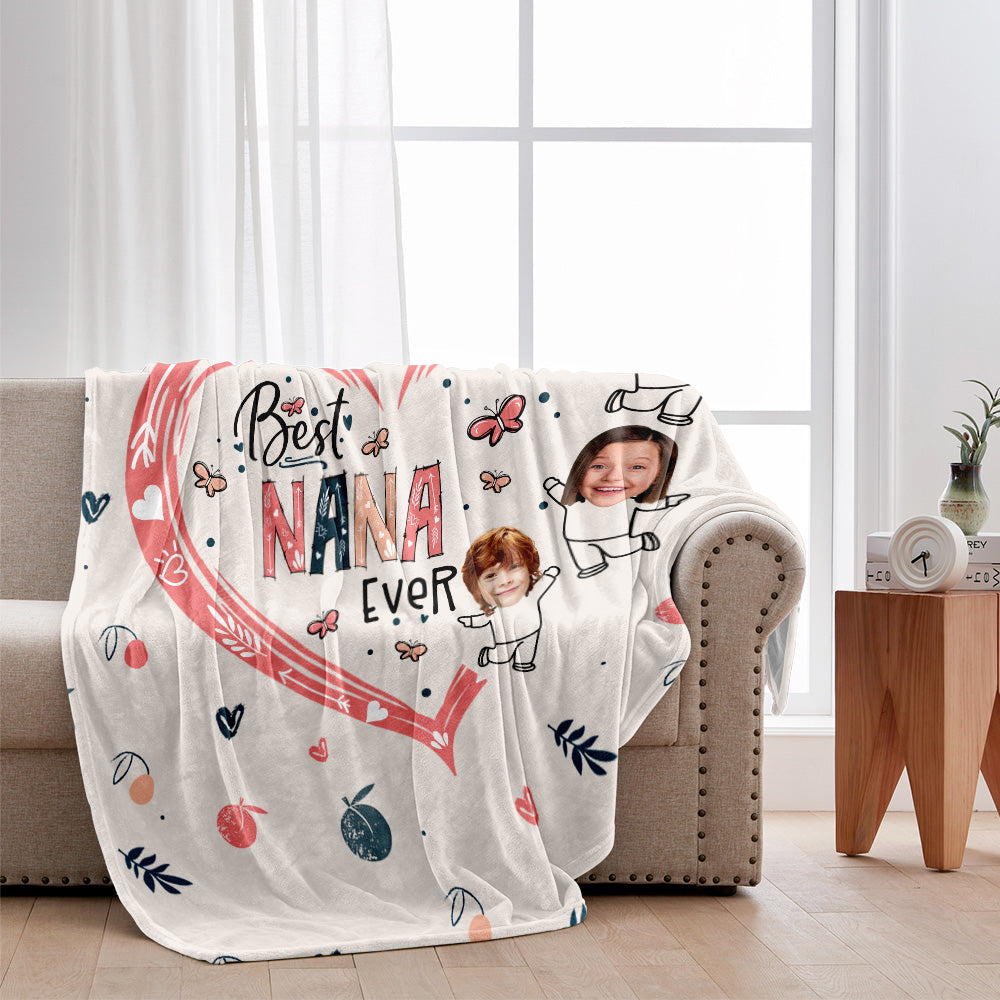 Beste Oma aller Zeiten – Personalisierte Oma-Decke mit Foto