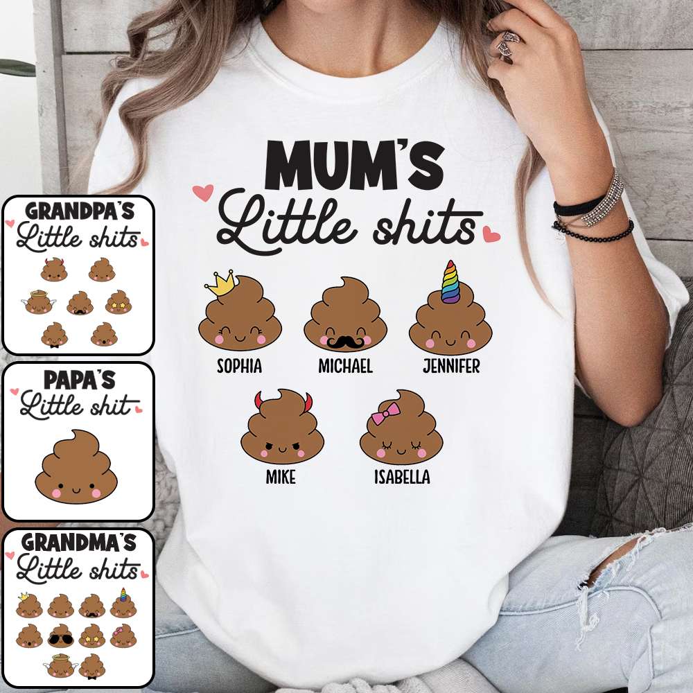Little Cuties – Personalisiertes Mutter-T-Shirt und Hoodie