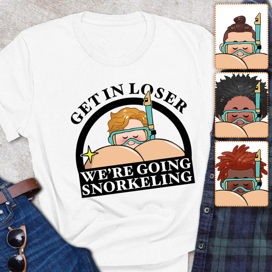 „Get In Loser“ – Lustiges Schnorchler-Shirt und personalisierter Tauch-Hoodie