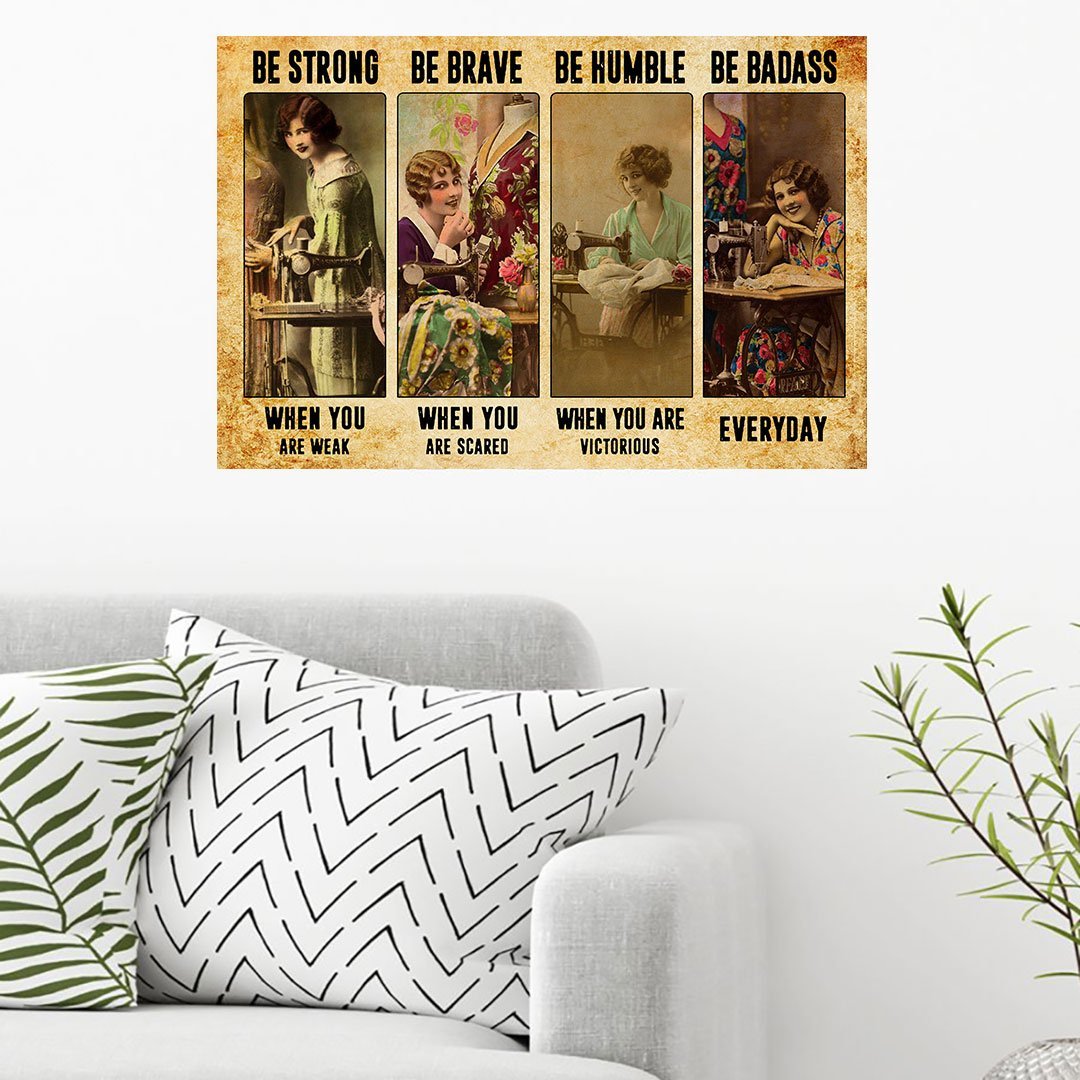 Be Strong - Sewing Poster