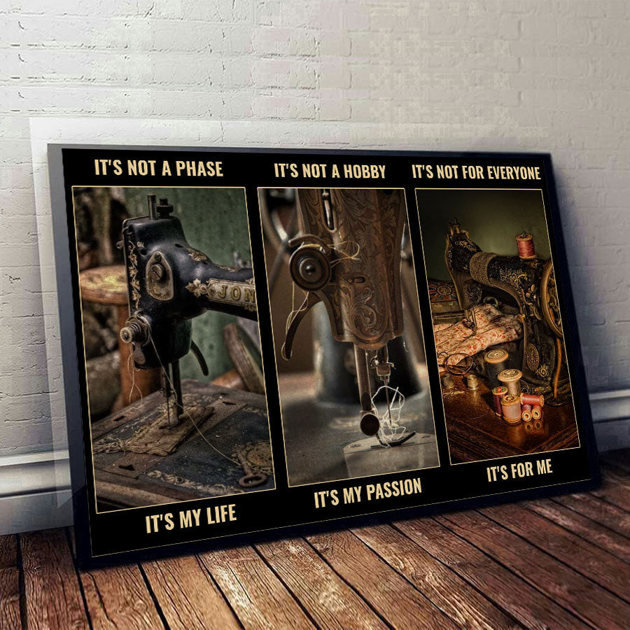 Es ist keine Phase, es ist mein Leben – Nähposter