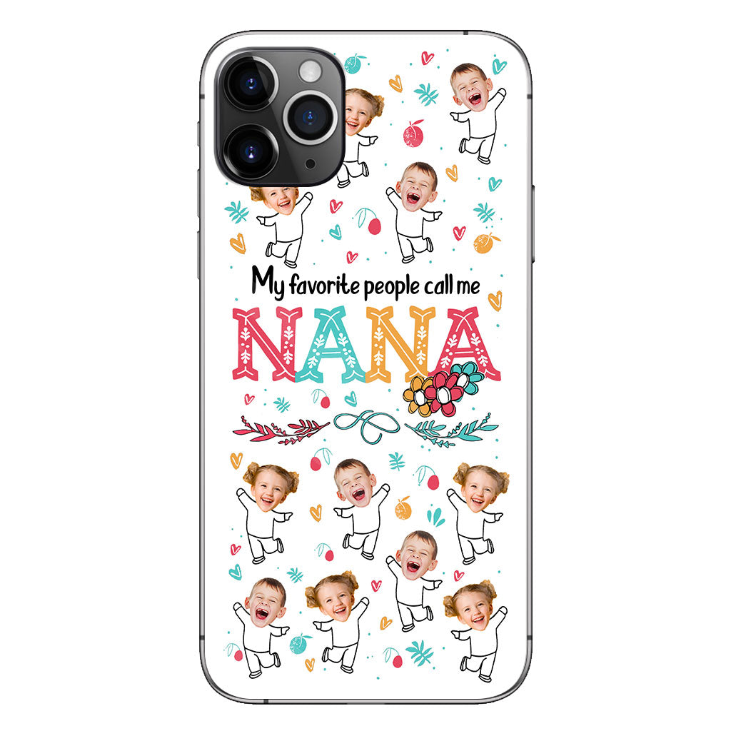 Meine Lieblingsmenschen nennen mich Nana – Geschenk für Oma, Mama – Personalisierte Handyhülle