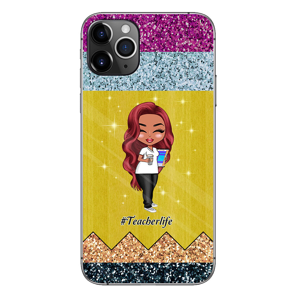 Lehren ist eine Herzensangelegenheit – Personalisierte Handyhülle für Lehrer mit 3D-Musterdruck