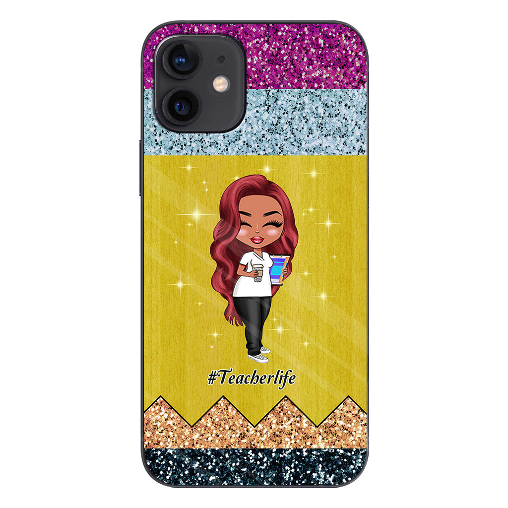 Lehren ist eine Herzensangelegenheit – Personalisierte Handyhülle für Lehrer mit 3D-Musterdruck