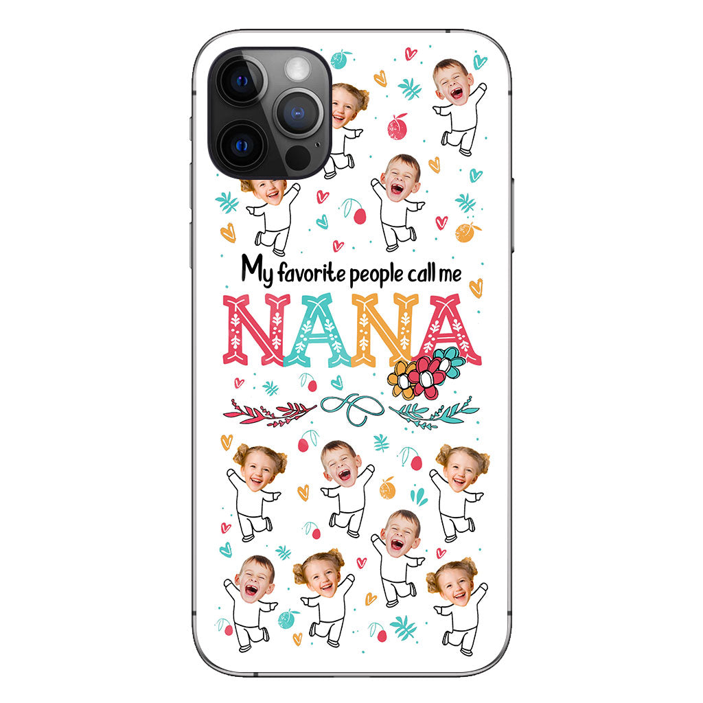 Meine Lieblingsmenschen nennen mich Nana – Geschenk für Oma, Mama – Personalisierte Handyhülle