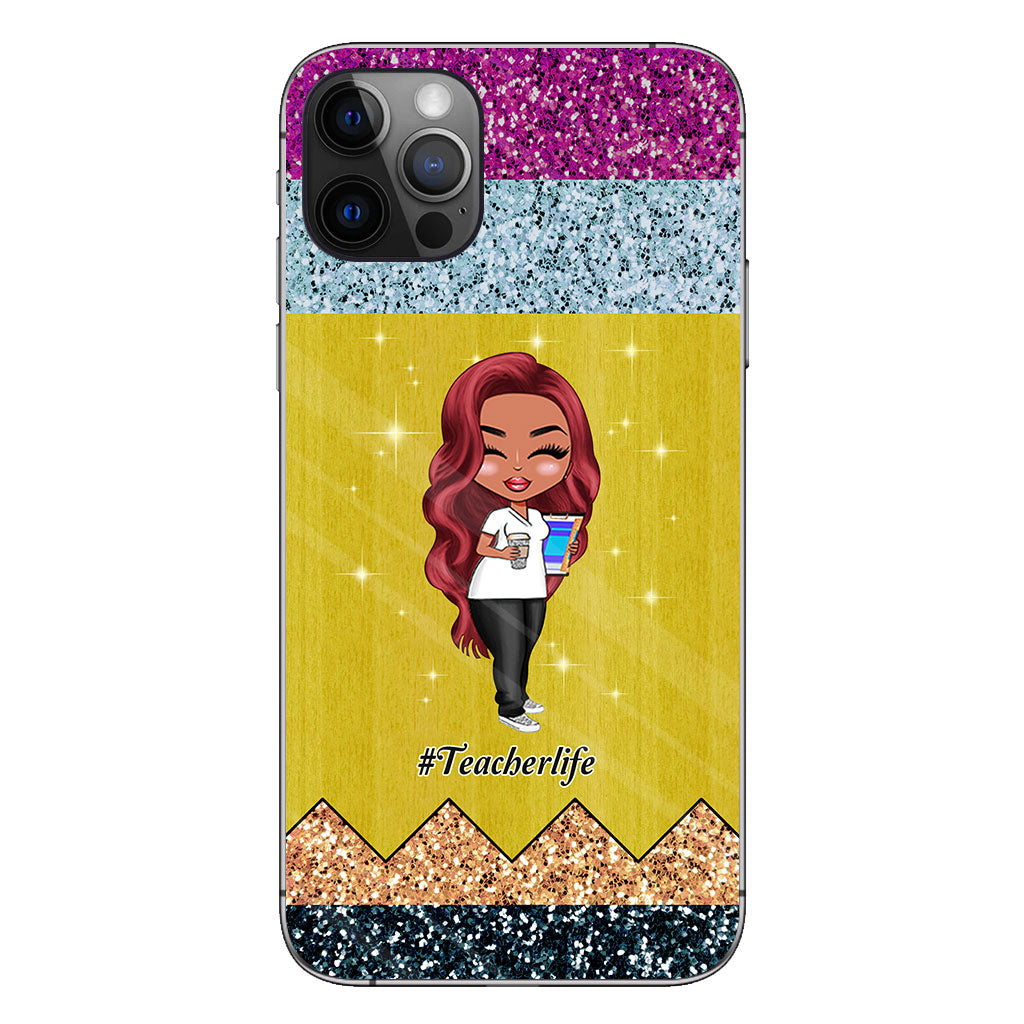 Lehren ist eine Herzensangelegenheit – Personalisierte Handyhülle für Lehrer mit 3D-Musterdruck