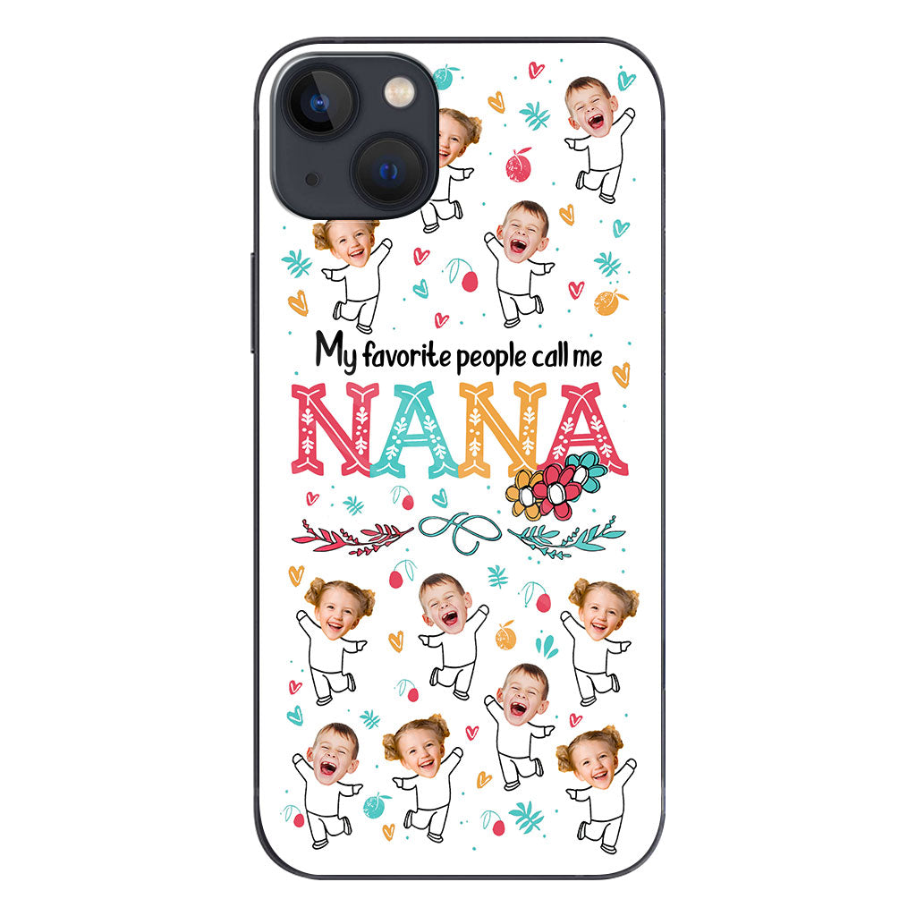 Meine Lieblingsmenschen nennen mich Nana – Geschenk für Oma, Mama – Personalisierte Handyhülle