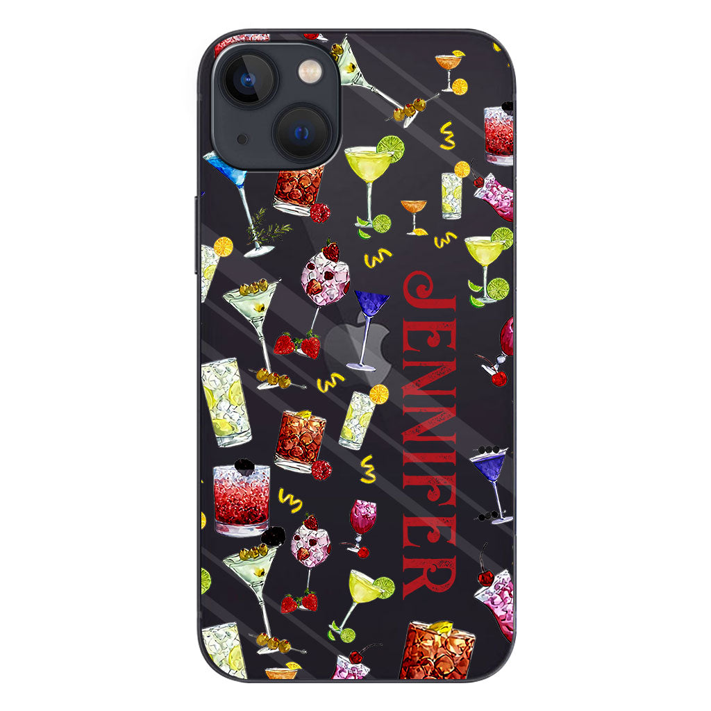 Summer Vibes - Personalized Cocktail Clear Phone Case