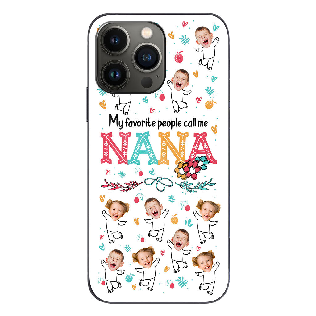 Meine Lieblingsmenschen nennen mich Nana – Geschenk für Oma, Mama – Personalisierte Handyhülle