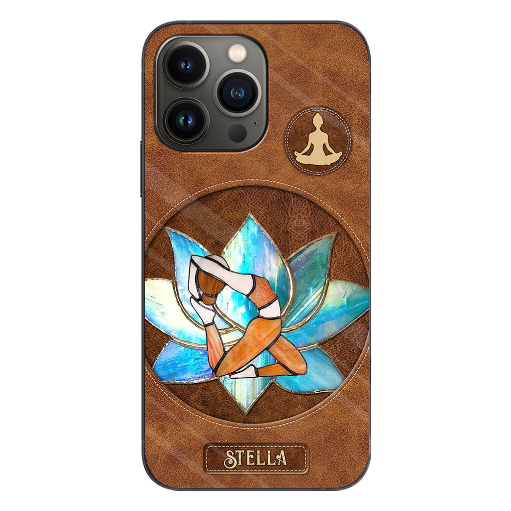 Namaste – Personalisierte Yoga-Handyhülle