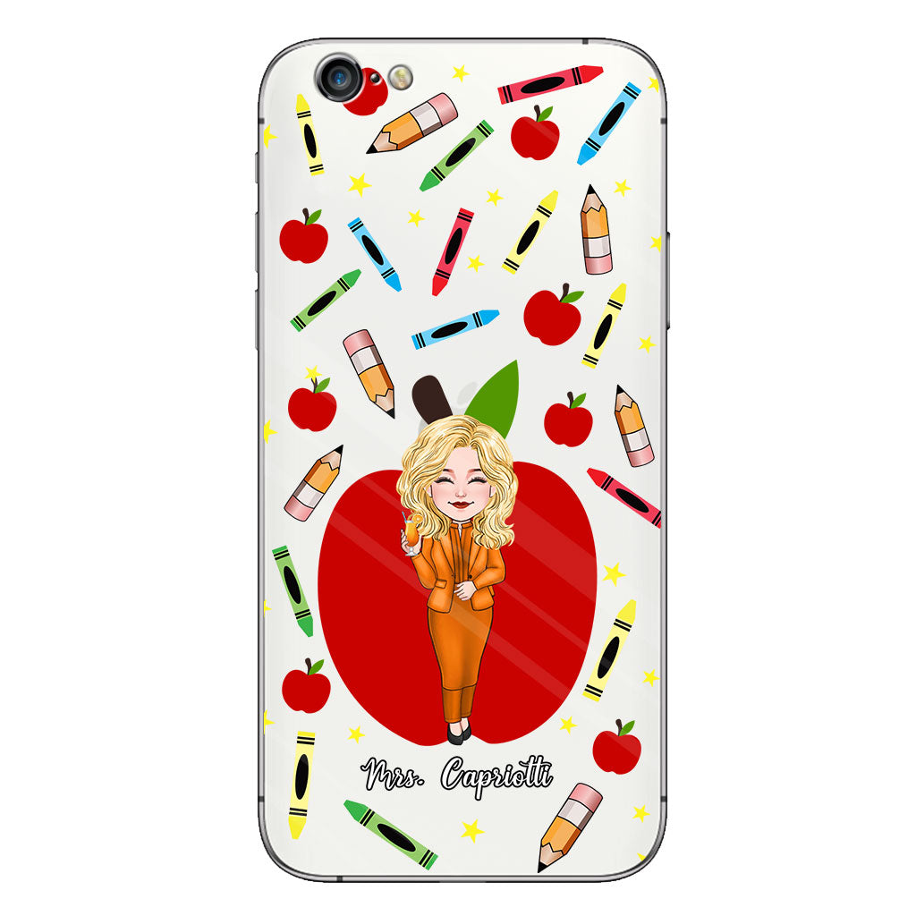 Thank You Teacher - Personalized Teacher Clear Phone Case