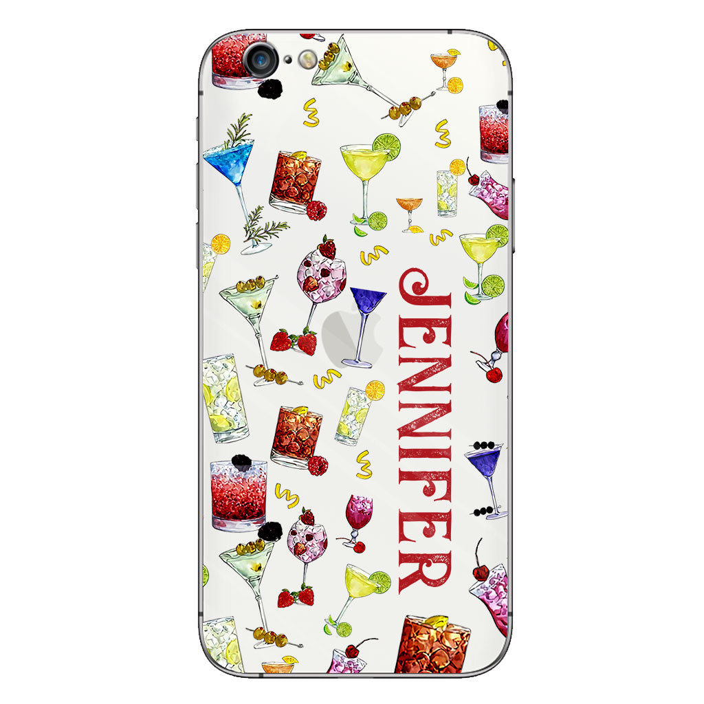 Summer Vibes - Personalized Cocktail Clear Phone Case