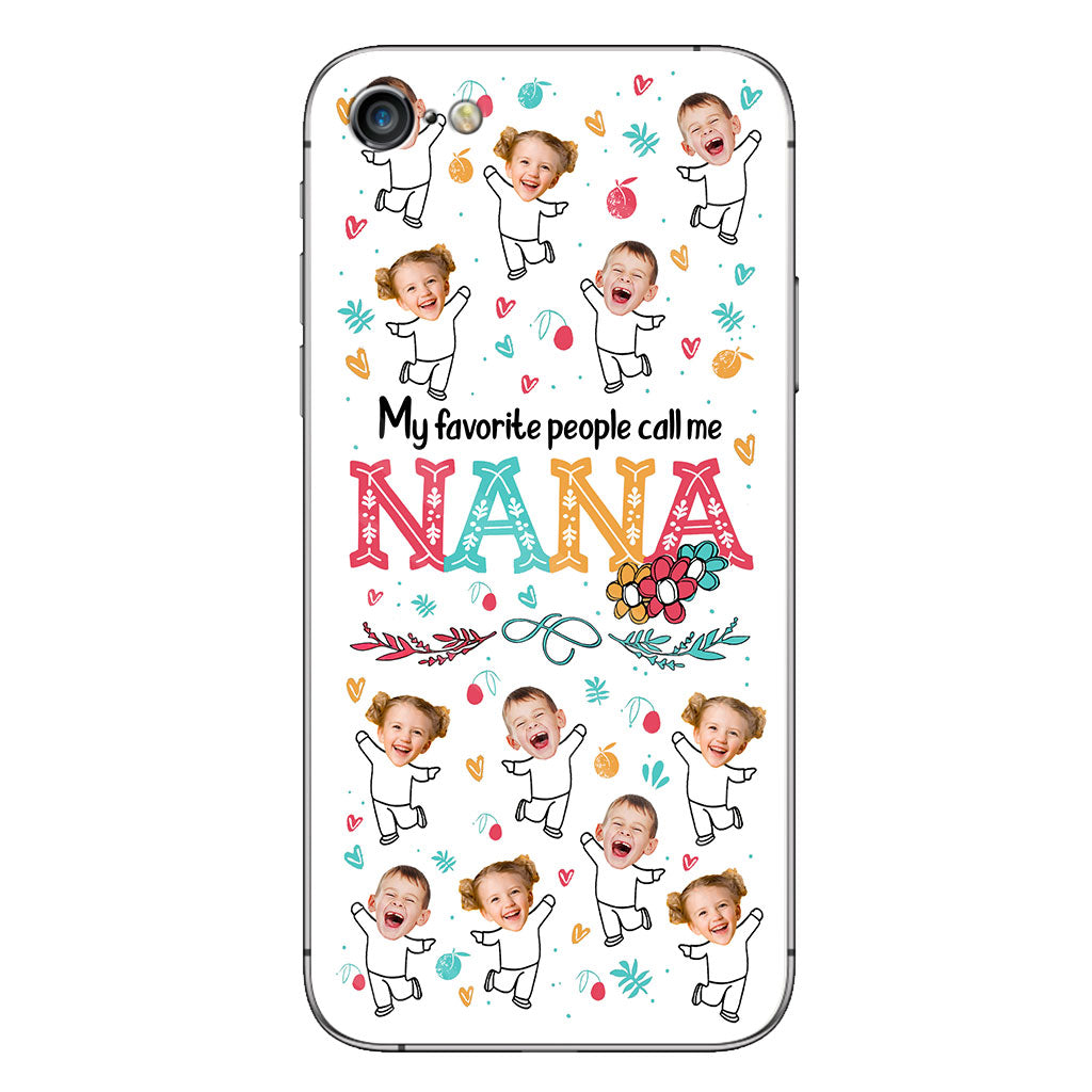 Meine Lieblingsmenschen nennen mich Nana – Geschenk für Oma, Mama – Personalisierte Handyhülle