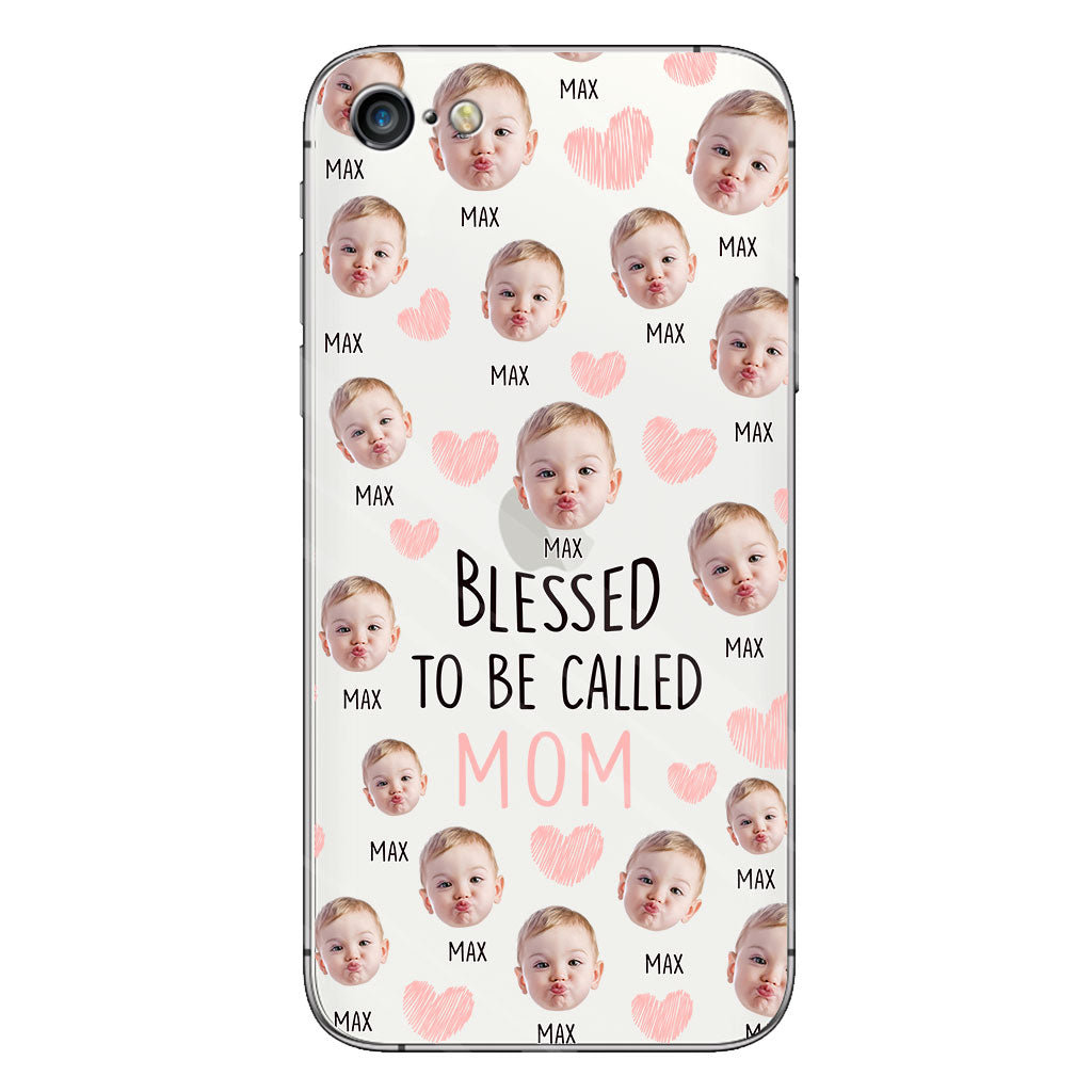 Blessed To Be Called Mom - Personalized Mother Clear Phone Case