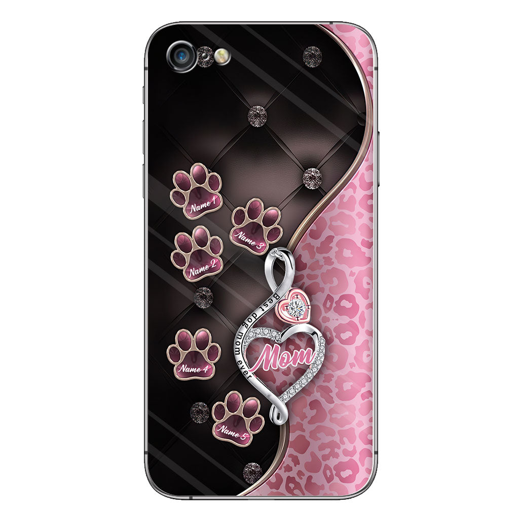 Best Dog Mom Ever Rose Gold - Mother's Day Personalized Dog Phone Case