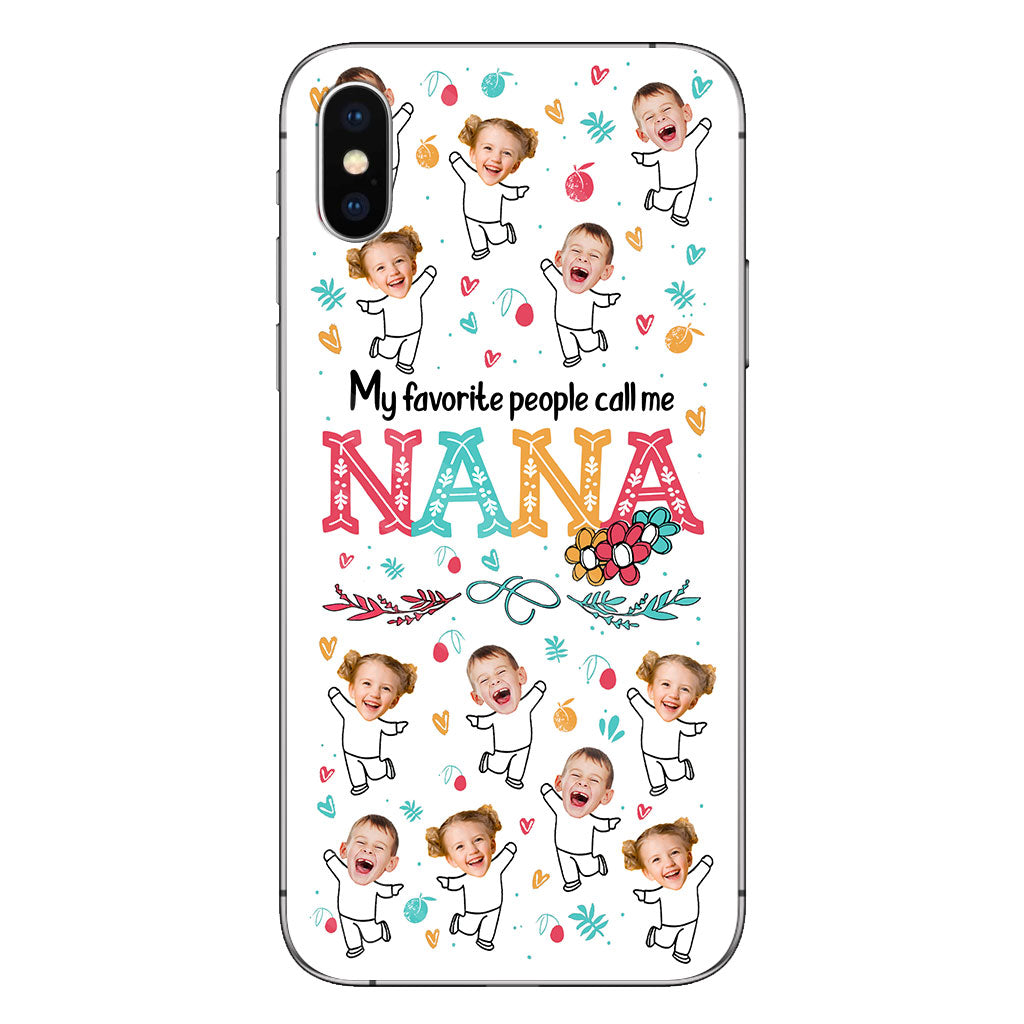 Meine Lieblingsmenschen nennen mich Nana – Geschenk für Oma, Mama – Personalisierte Handyhülle