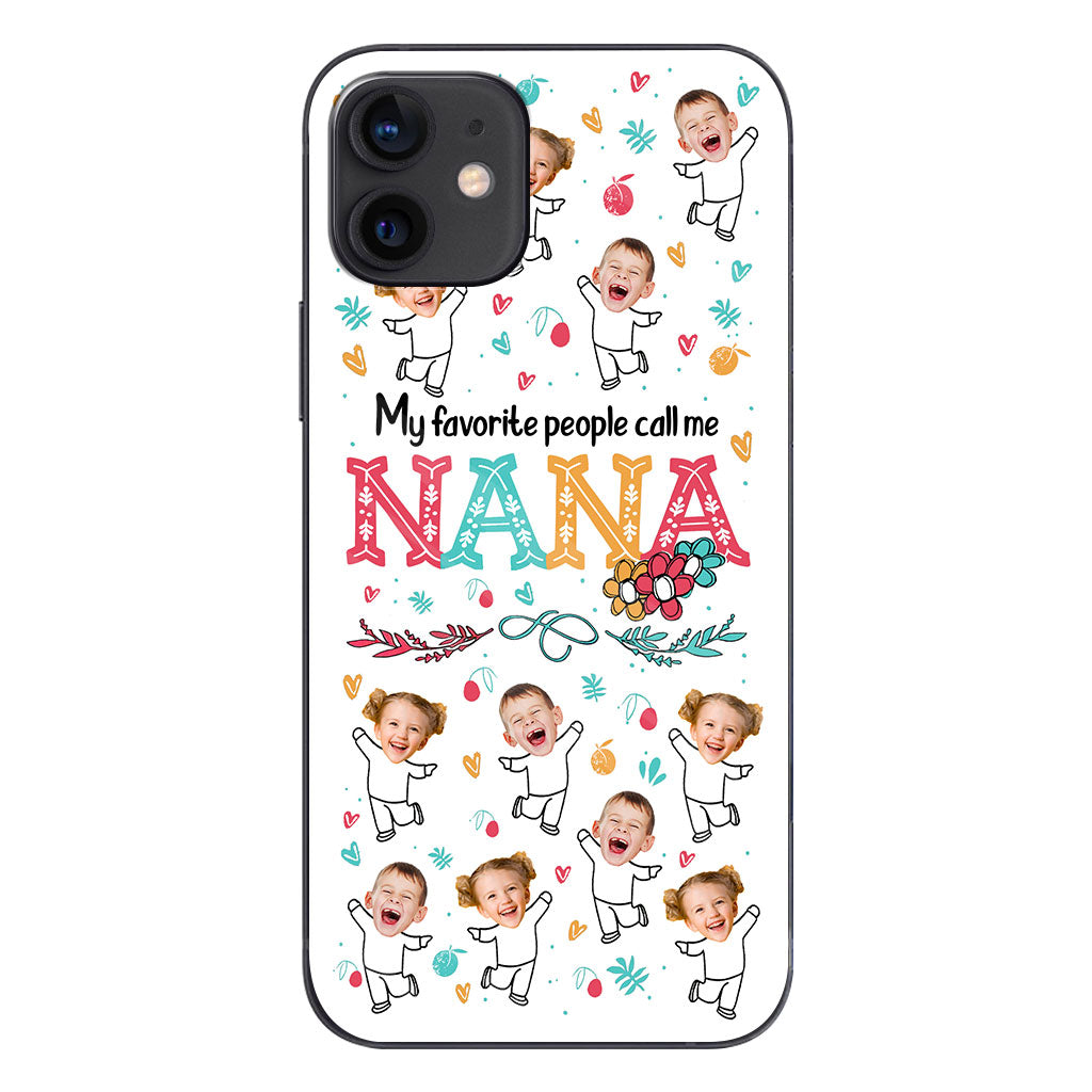 Meine Lieblingsmenschen nennen mich Nana – Geschenk für Oma, Mama – Personalisierte Handyhülle