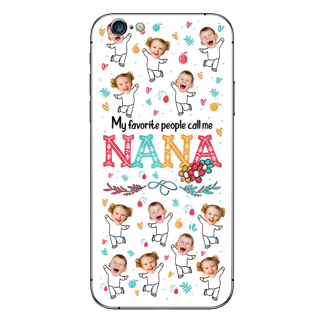 Meine Lieblingsmenschen nennen mich Nana – Geschenk für Oma, Mama – Personalisierte Handyhülle