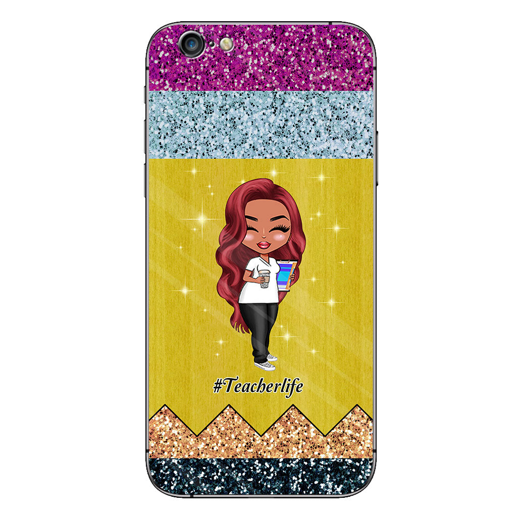 Lehren ist eine Herzensangelegenheit – Personalisierte Handyhülle für Lehrer mit 3D-Musterdruck