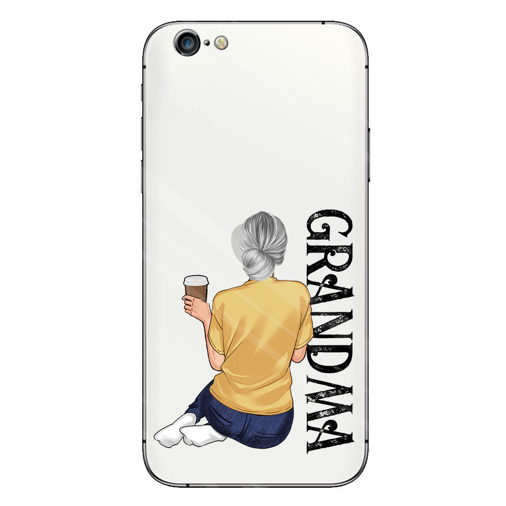 Beste Oma aller Zeiten – Personalisierte transparente Handyhülle für Oma