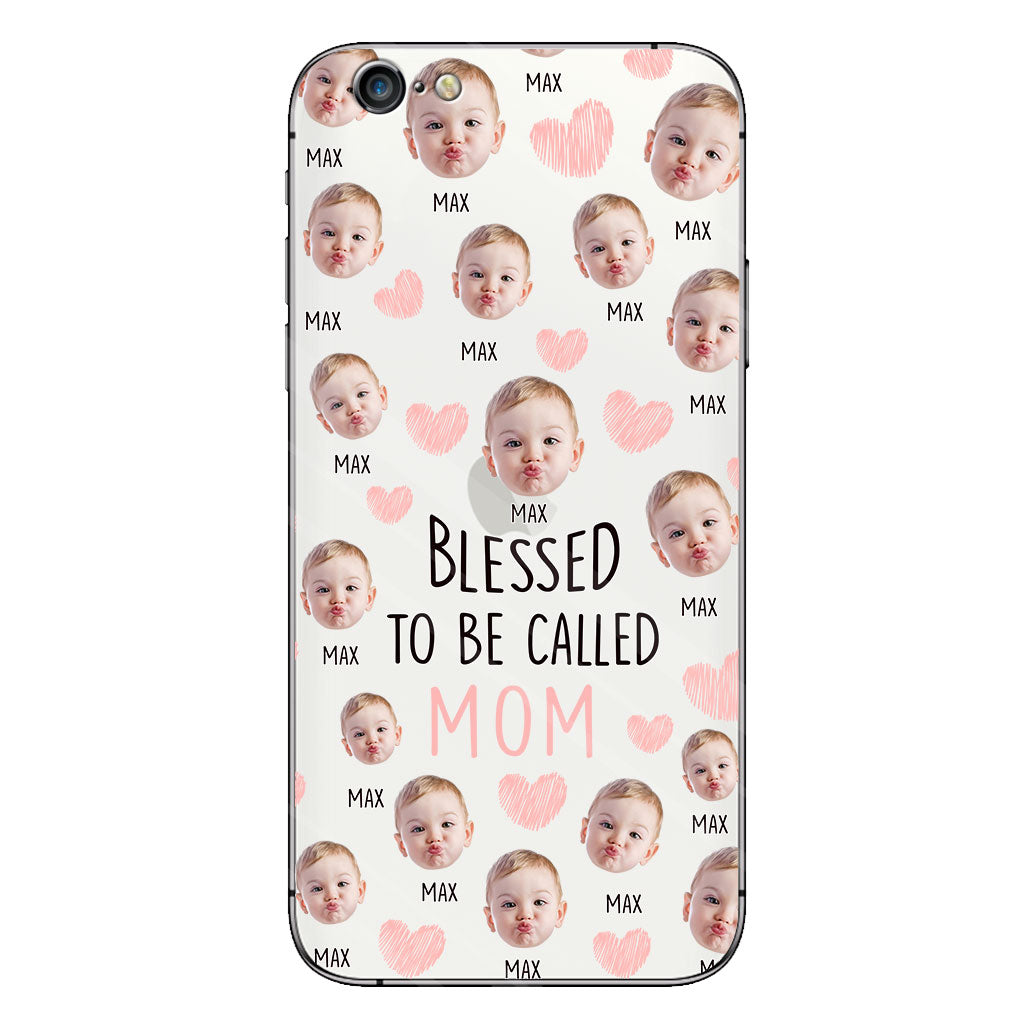 Blessed To Be Called Mom - Personalized Mother Clear Phone Case
