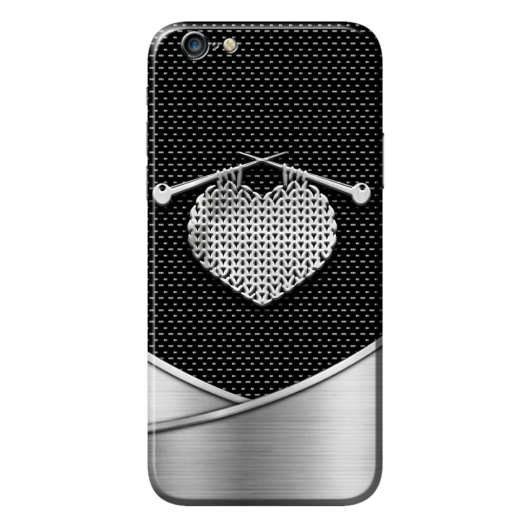 Knit Metal Pattern Print Phone Case 062021