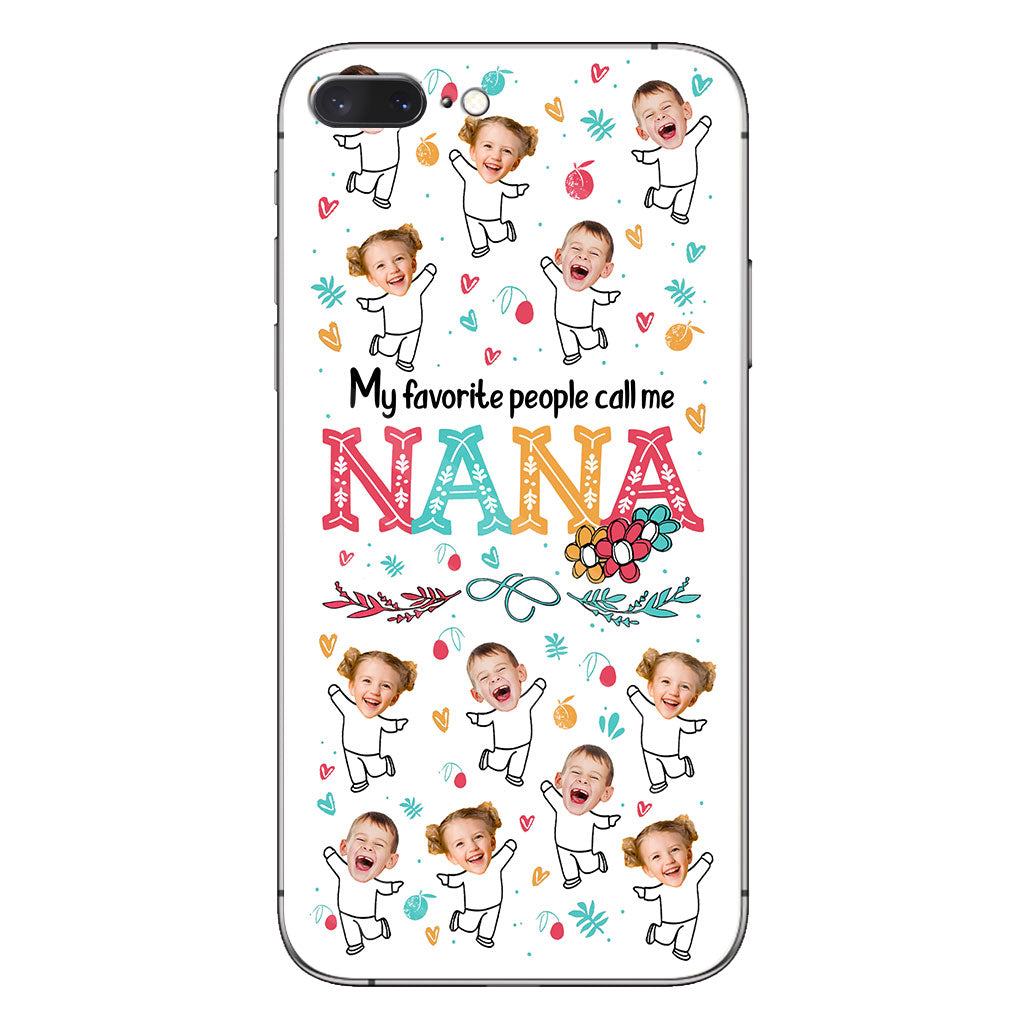 Meine Lieblingsmenschen nennen mich Nana – Geschenk für Oma, Mama – Personalisierte Handyhülle