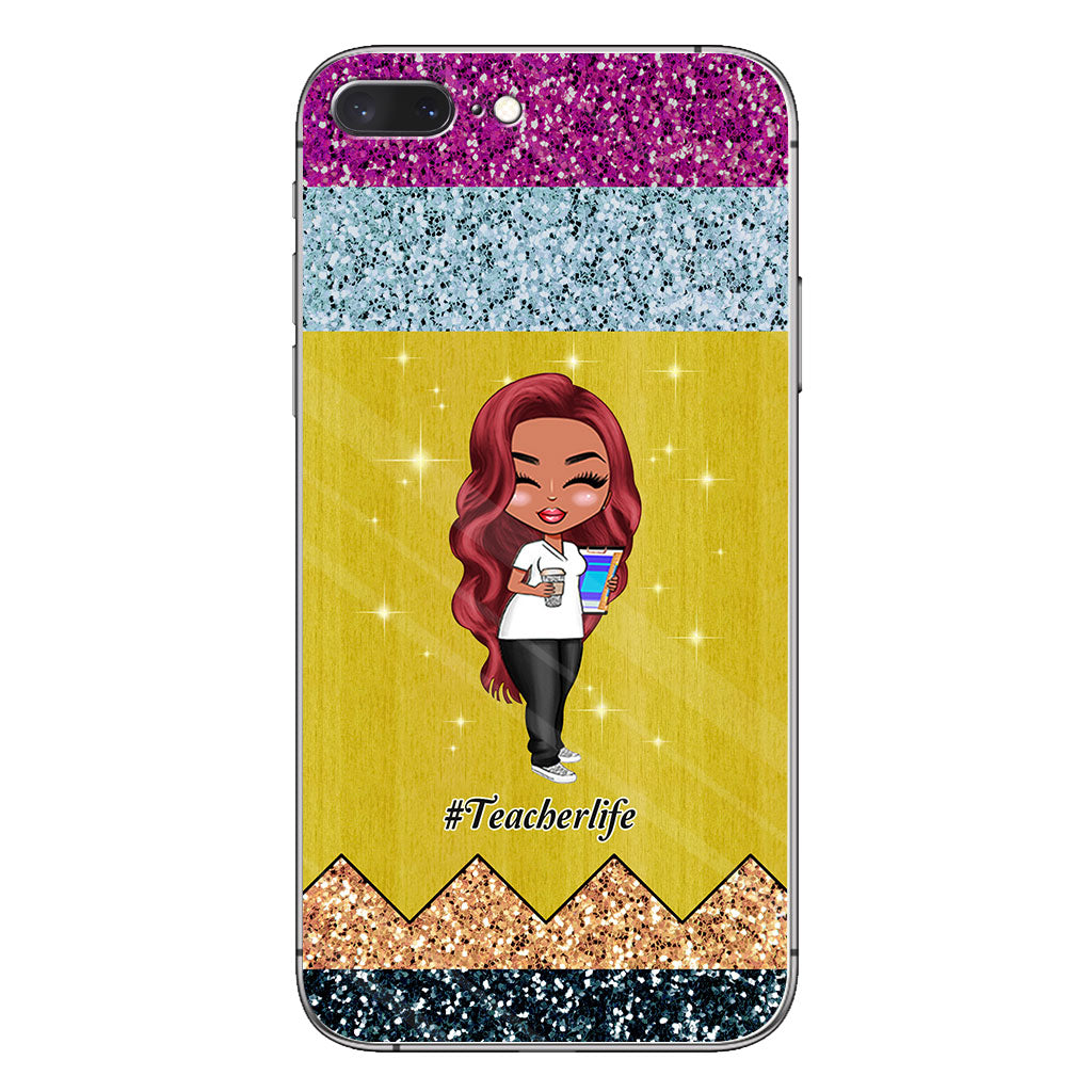 Lehren ist eine Herzensangelegenheit – Personalisierte Handyhülle für Lehrer mit 3D-Musterdruck