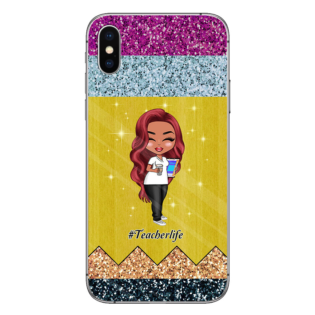 Lehren ist eine Herzensangelegenheit – Personalisierte Handyhülle für Lehrer mit 3D-Musterdruck