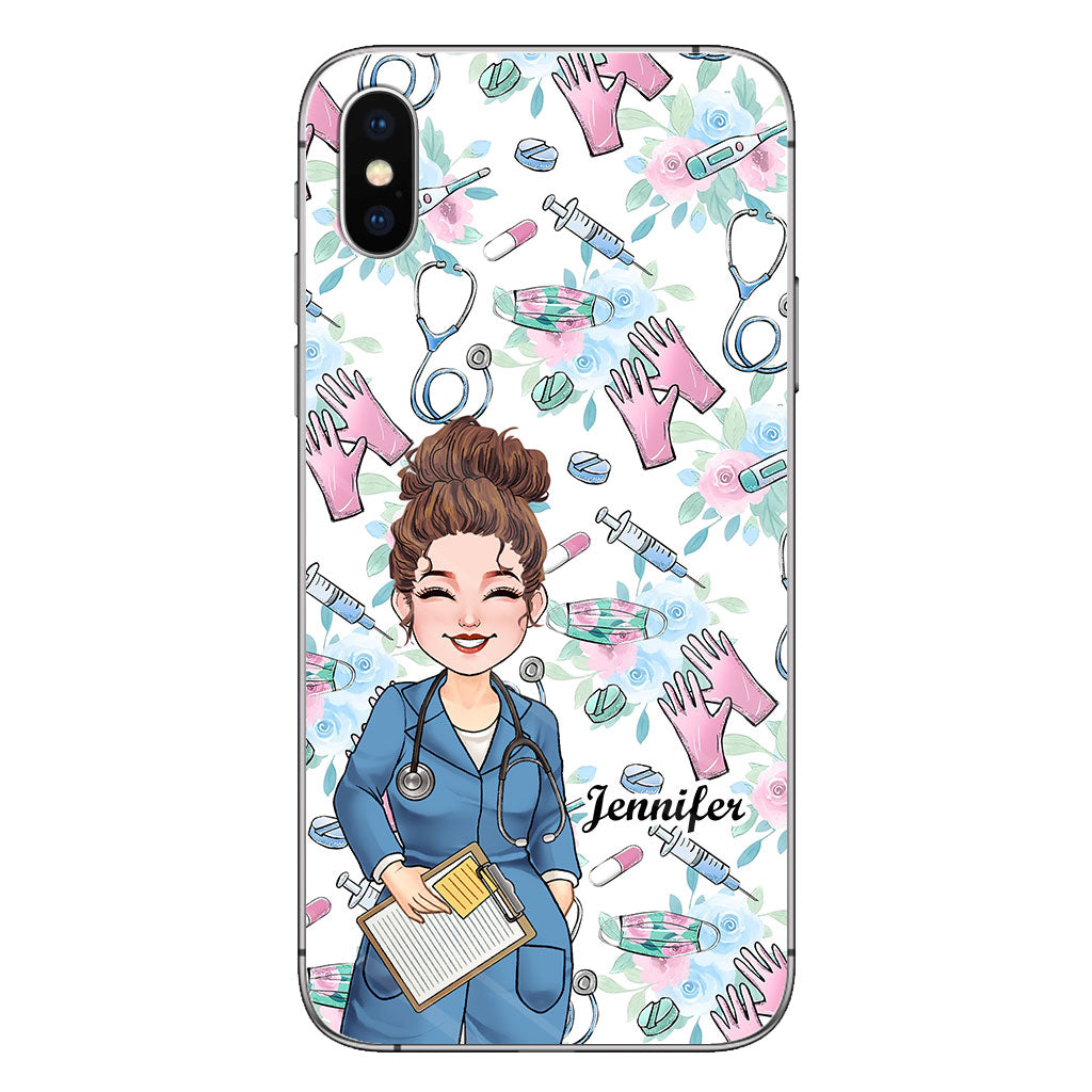 Krankenschwester-Arbeit - Personalisierte Handyhülle für Krankenschwestern
