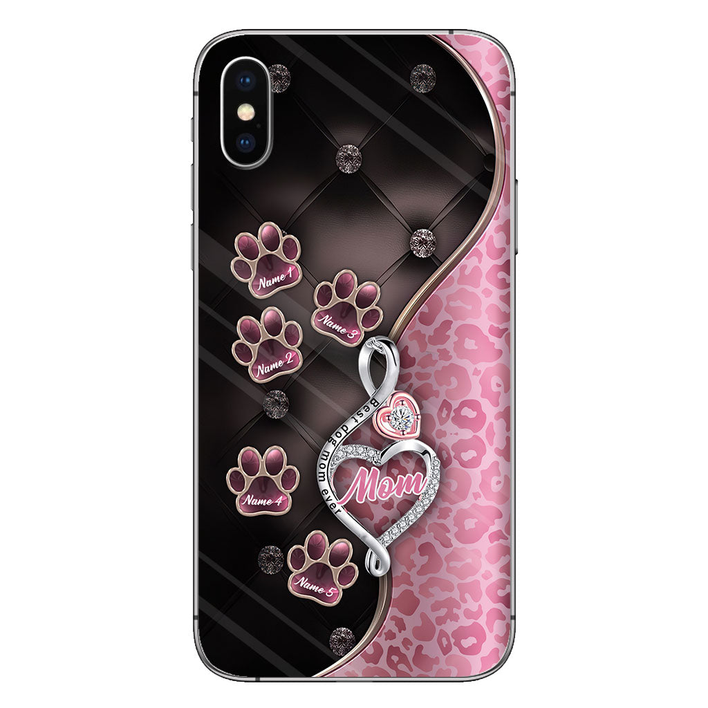 Best Dog Mom Ever Rose Gold - Mother's Day Personalized Dog Phone Case