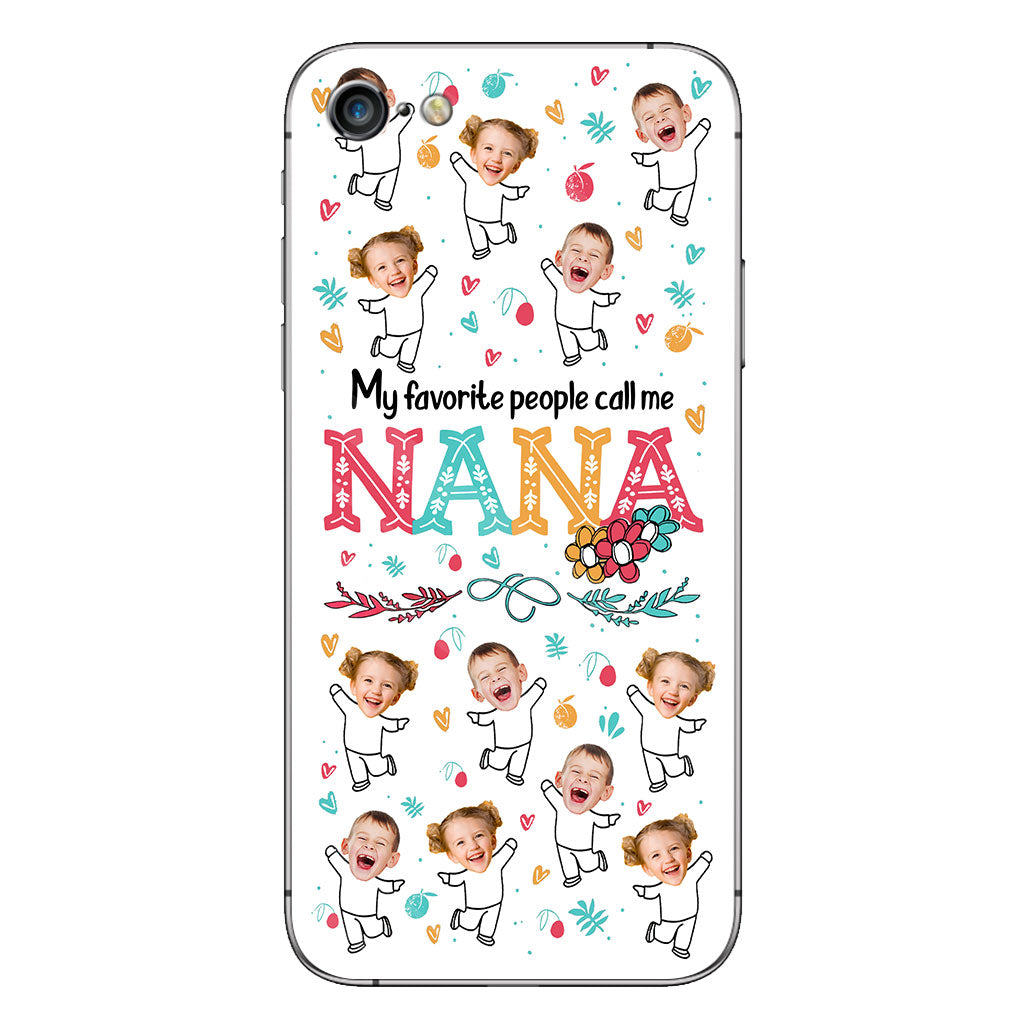Meine Lieblingsmenschen nennen mich Nana – Geschenk für Oma, Mama – Personalisierte Handyhülle