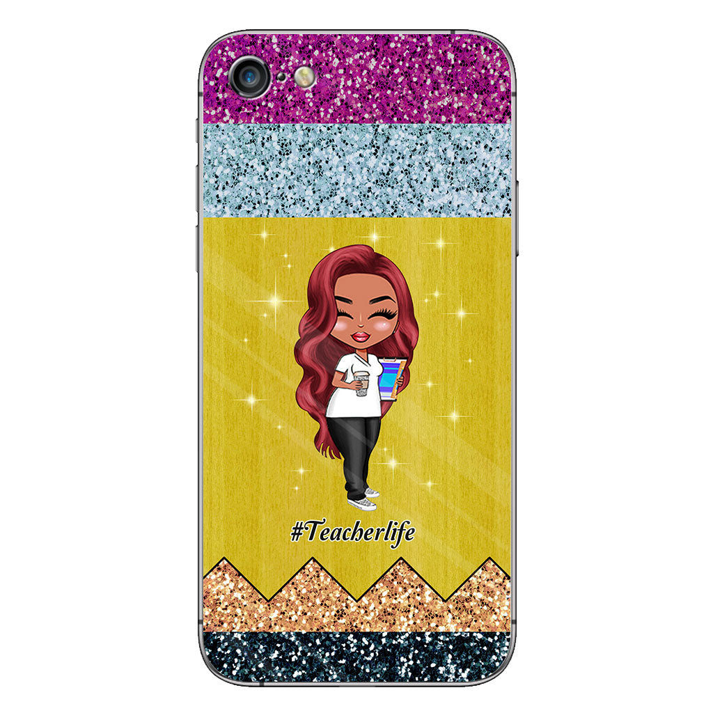 Lehren ist eine Herzensangelegenheit – Personalisierte Handyhülle für Lehrer mit 3D-Musterdruck