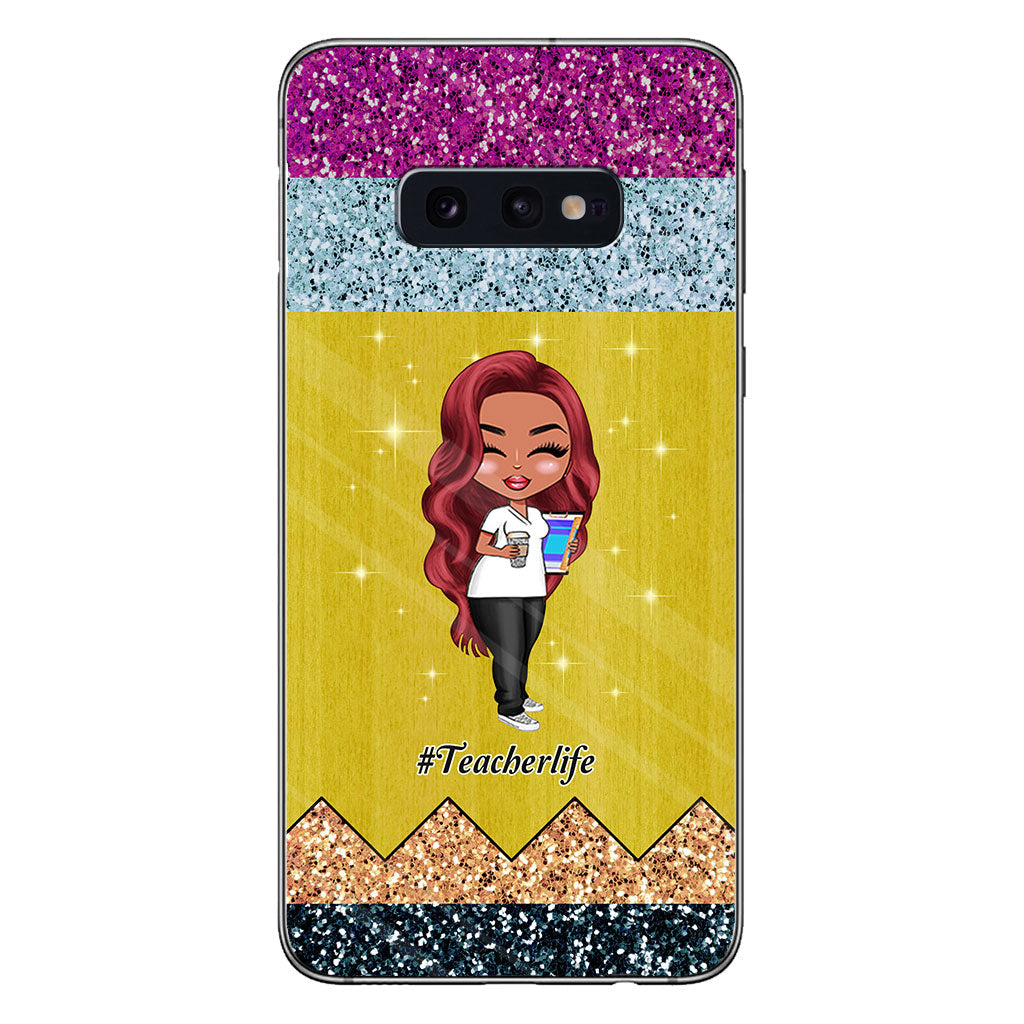 Lehren ist eine Herzensangelegenheit – Personalisierte Handyhülle für Lehrer mit 3D-Musterdruck