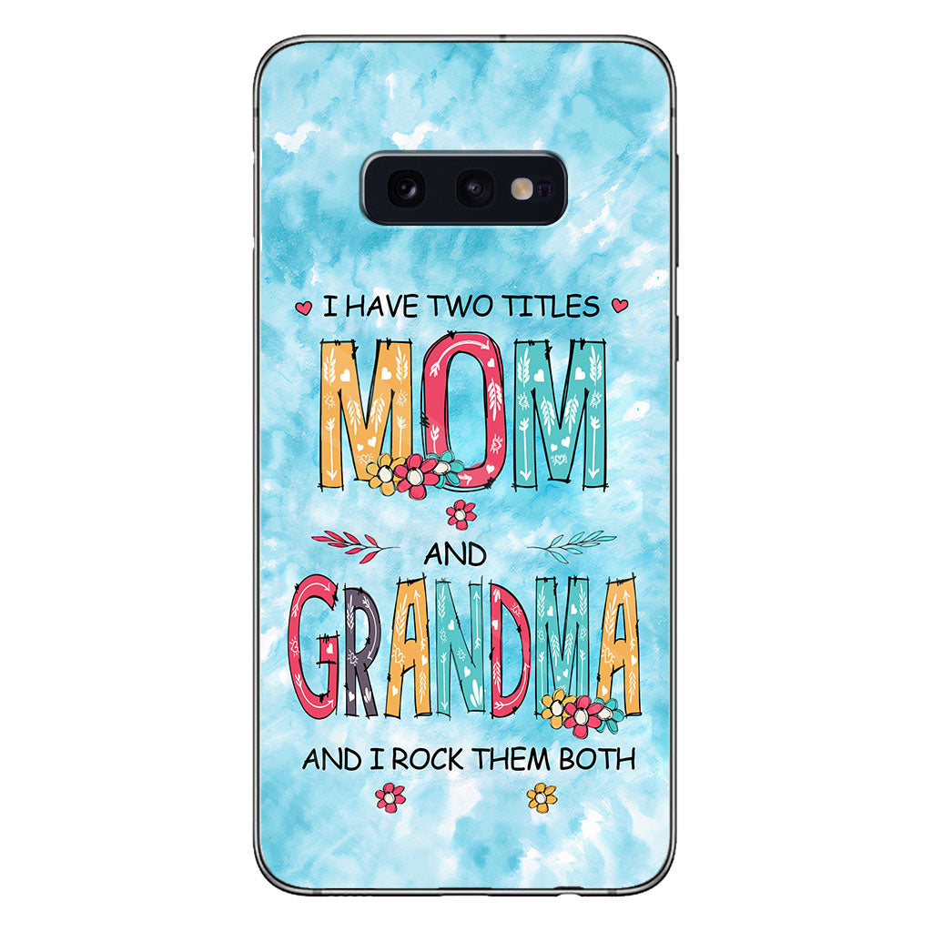Ich habe zwei Titel: Mama und Oma – Personalisierte Handyhülle