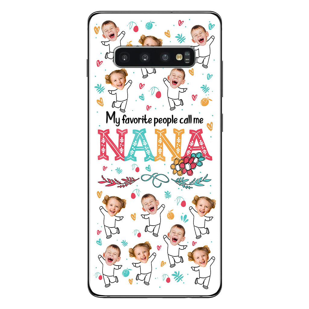 Meine Lieblingsmenschen nennen mich Nana – Geschenk für Oma, Mama – Personalisierte Handyhülle