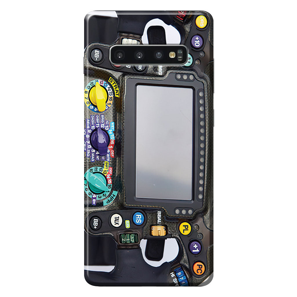 Lenkrad - Handyhülle mit 3D-Rennmuster